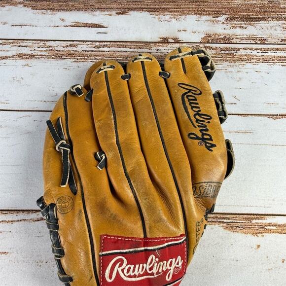 Rawlings 12" Baseball Glove RHT Brown Leather Mitt Unisex Adult CS120 - Picture 6 of 7